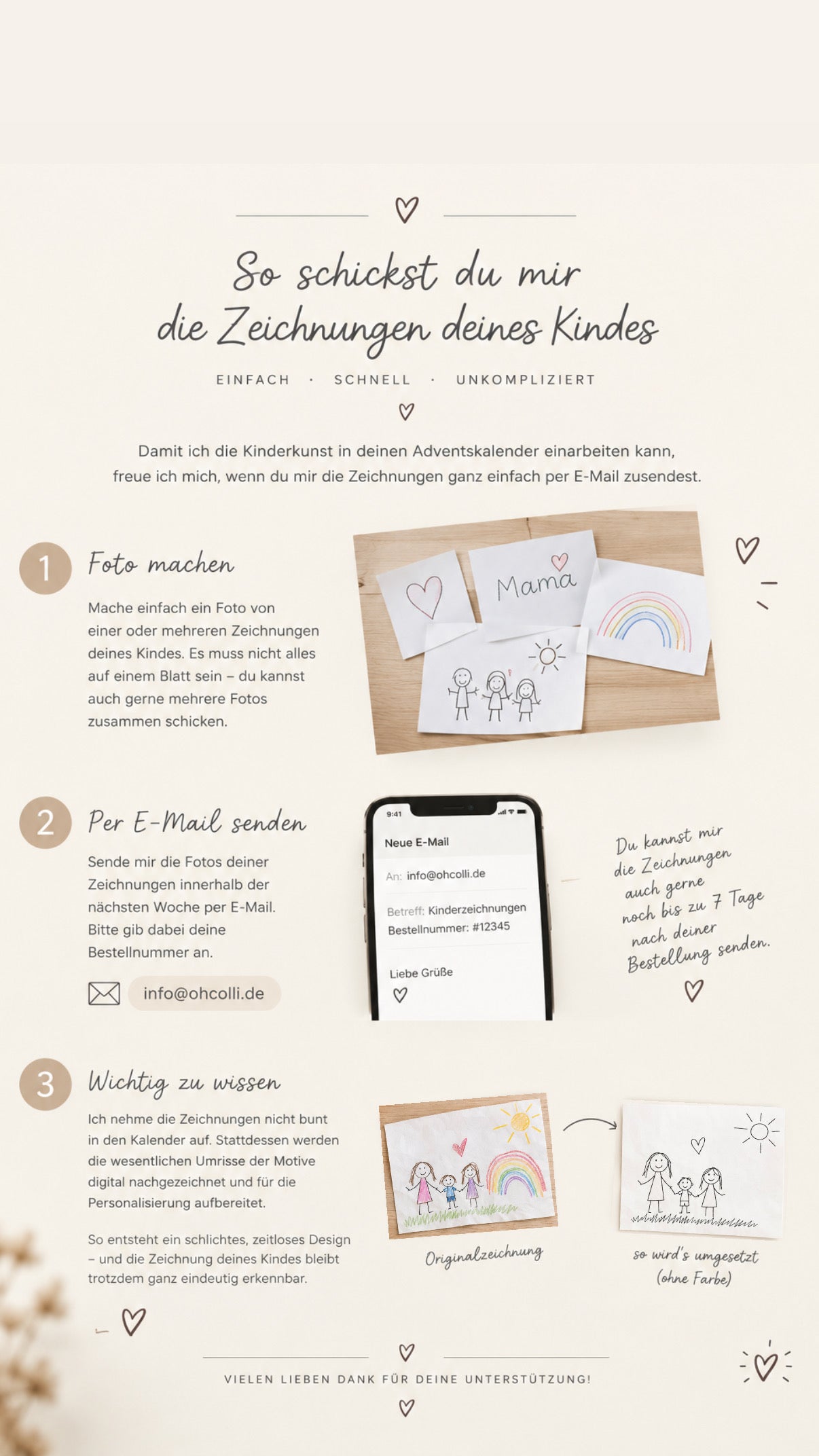 PREMIUM Adventskalender für Mamas mit Kinderkunst