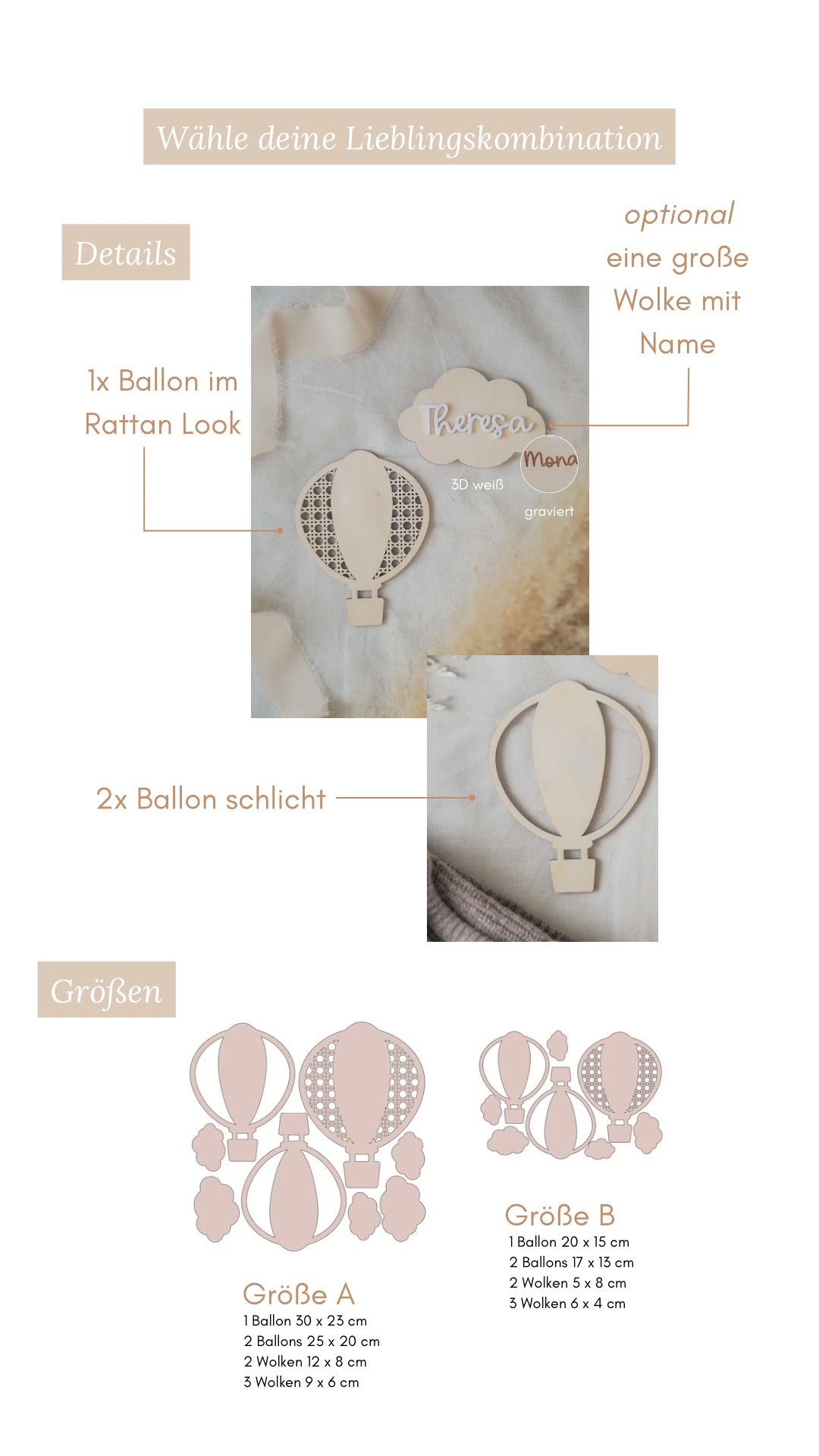 Wanddeko Heißluftballons | #GS_44