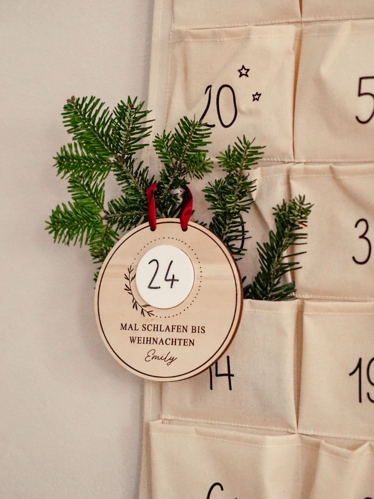 Countdown bis Weihnachten | Holzschild #40