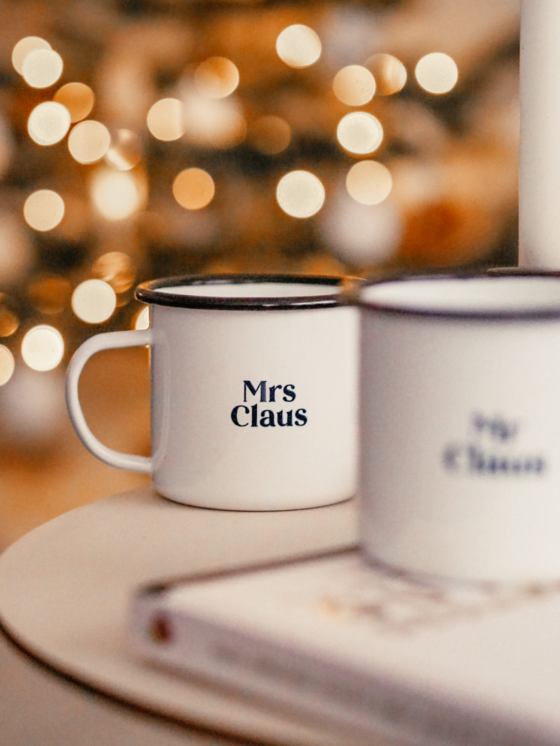 SET Mr & Mrs Claus | Emaille Becher SALE