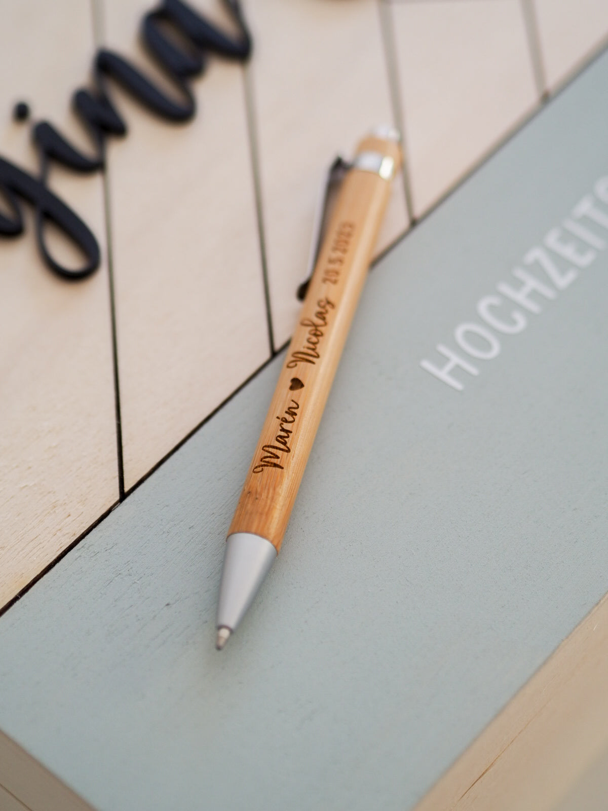 Kugelschreiber mit Personalisierung | Holz