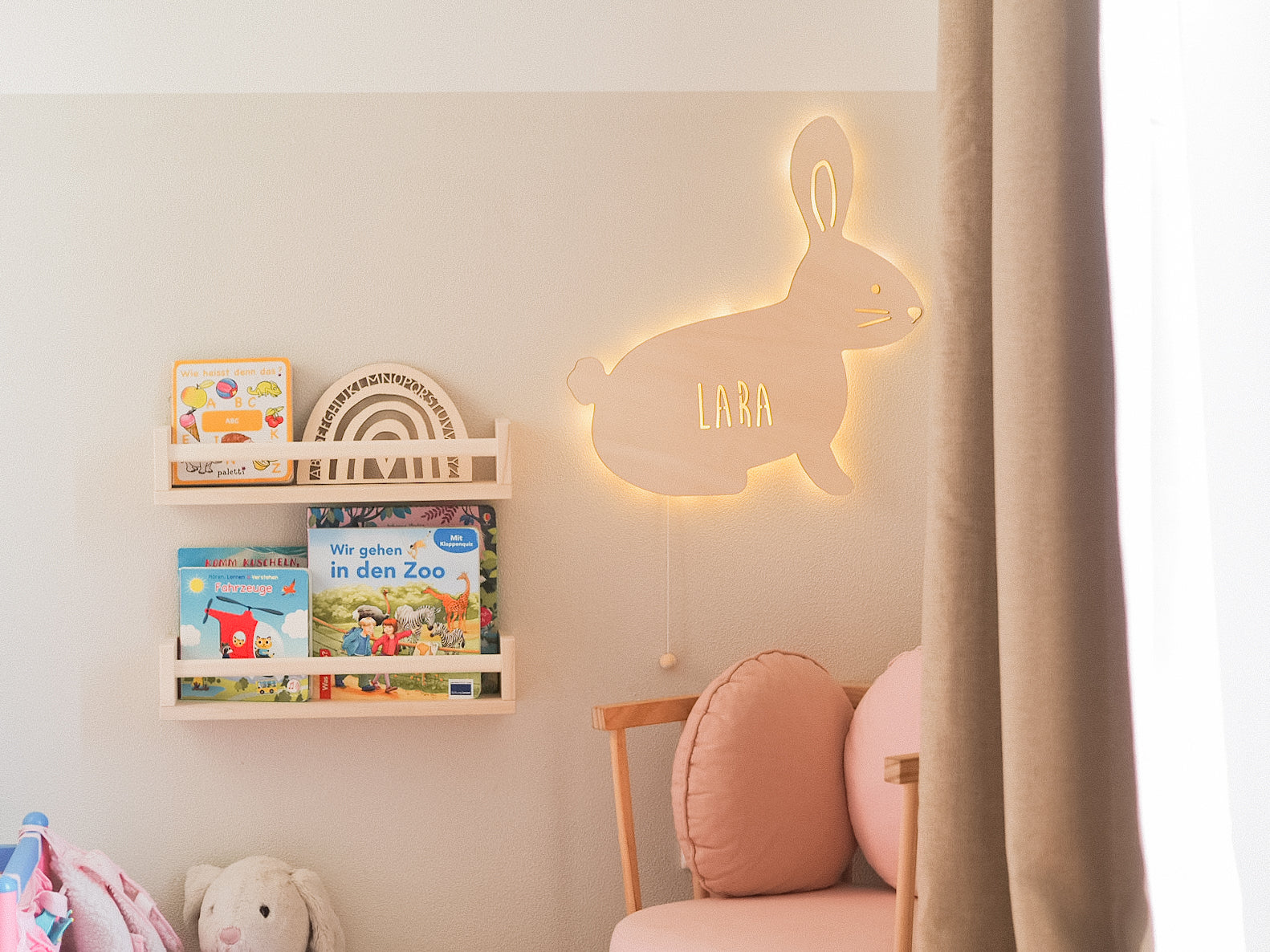 personalisiertes Nachtlicht für Kinder | Hase #19